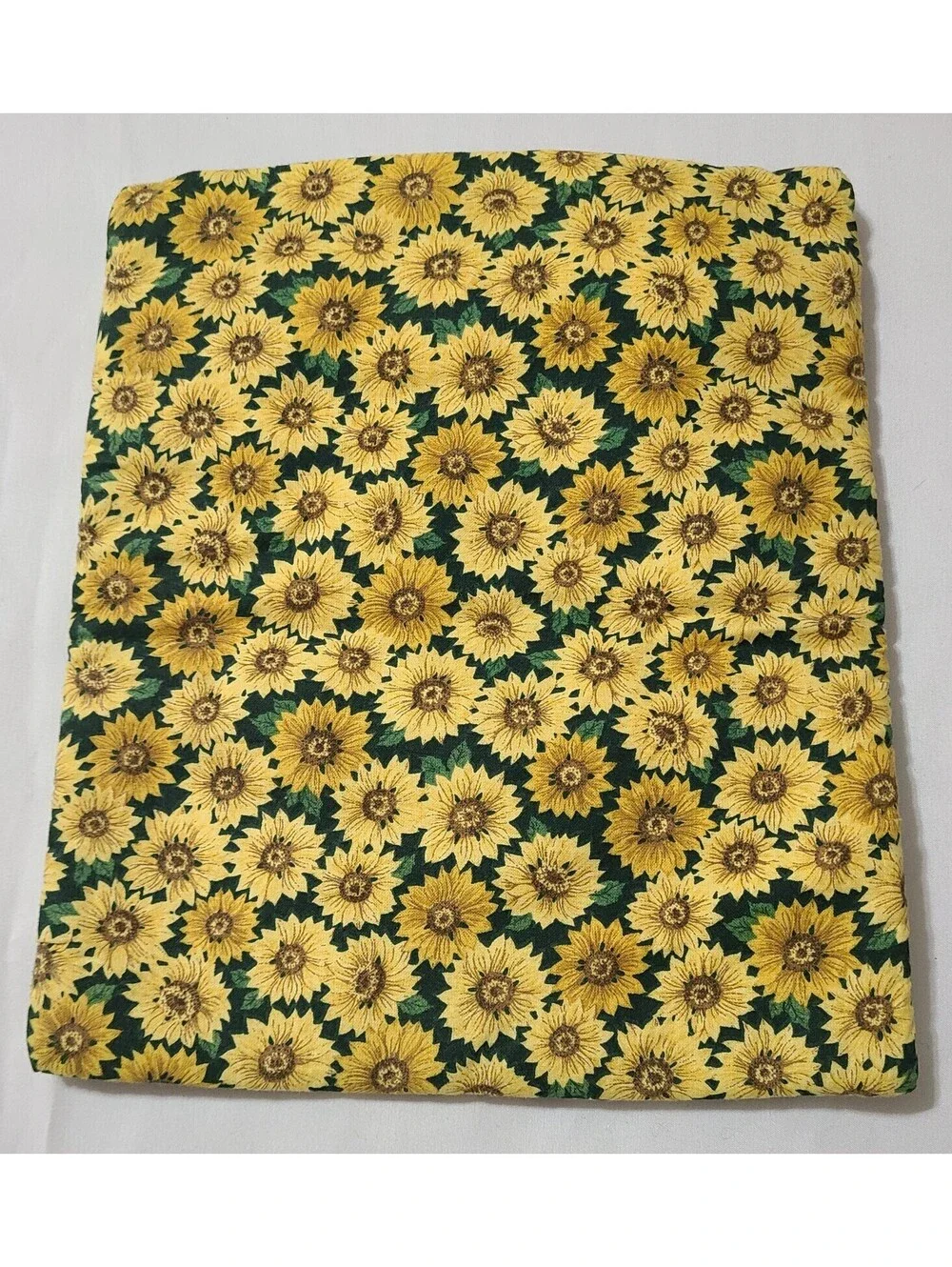Vtg 1990s Packed Sunflower Print Pouch Sz 10.5x8.5 Fits Most Electronic Tablets